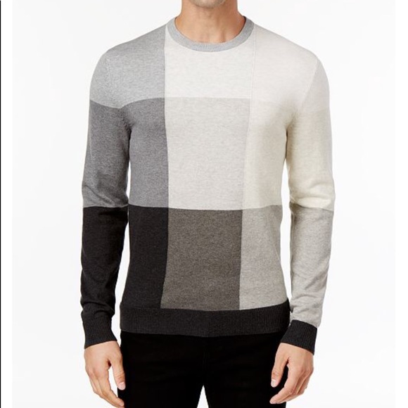 alfani colorblock sweater